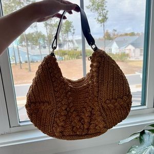 Zara Woven Shoulder Bag